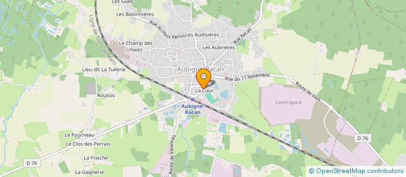 localisation de l'entreprise LE MALEZIEUX  AUBIGNE-RACAN