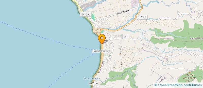 localisation de l'entreprise LE MALIBU à SAINT-PIERRE