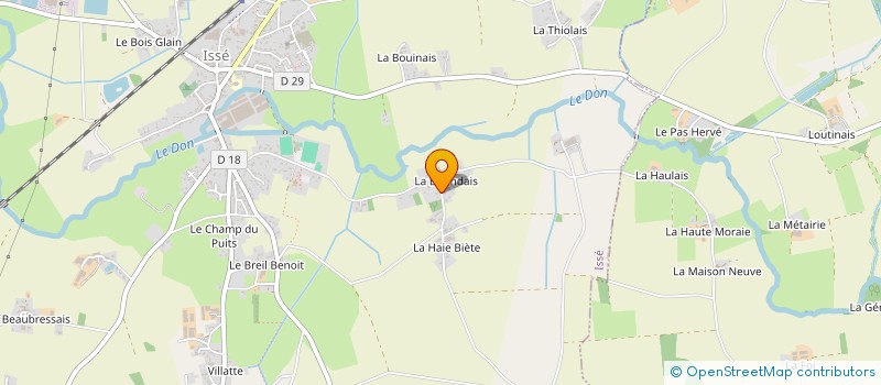 localisation de l'entreprise LE MALOTASA  ISSE