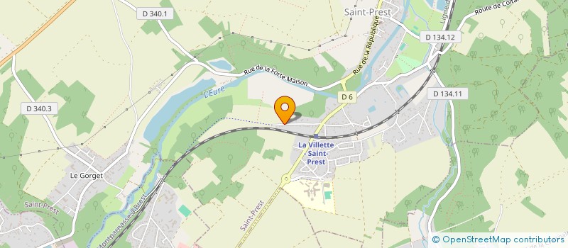 localisation de l'entreprise LE MAMMOUTH DE SAINT-PREST à SAINT-PREST