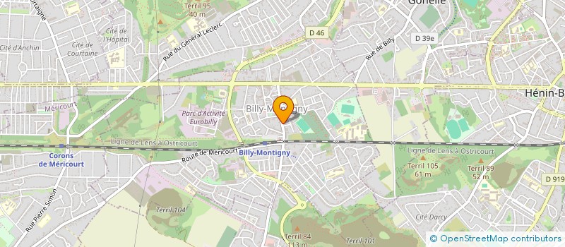 localisation de l'entreprise LE MANATHAN BILLY à BILLY-MONTIGNY