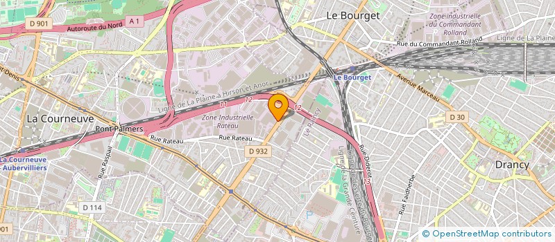 localisation de l'entreprise LE MANDARIN à LA COURNEUVE