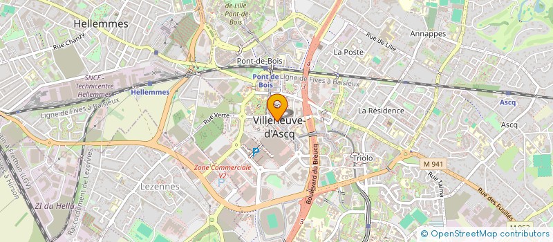 localisation de l'entreprise LE MANDARIN à VILLENEUVE-D'ASCQ