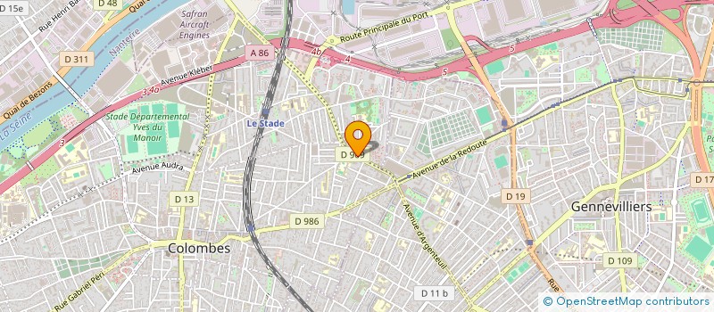 localisation de l'entreprise LE MANDARIN à COLOMBES