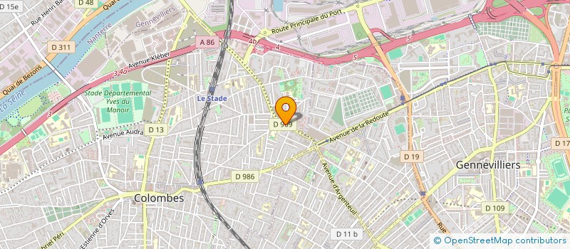 localisation de l'entreprise LE MANDARIN à COLOMBES