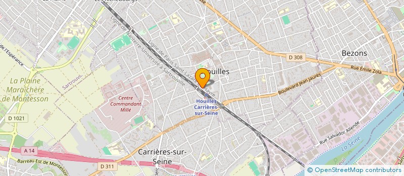 localisation de l'entreprise LE MANDARIN DE HOUILLES  HOUILLES