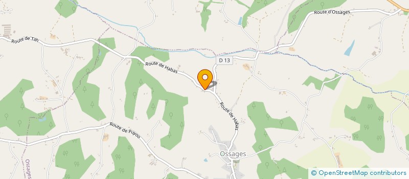 localisation de l'entreprise LE MANDARINIER  OSSAGES