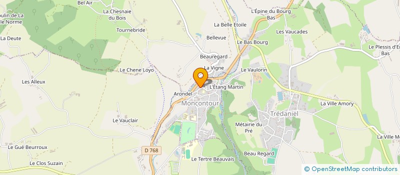 localisation de l'entreprise LE MANEGE DES JEUX  MONCONTOUR