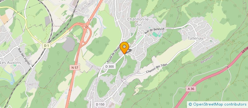 localisation de l'entreprise LE MANEGE DES SALINES à TALLENAY