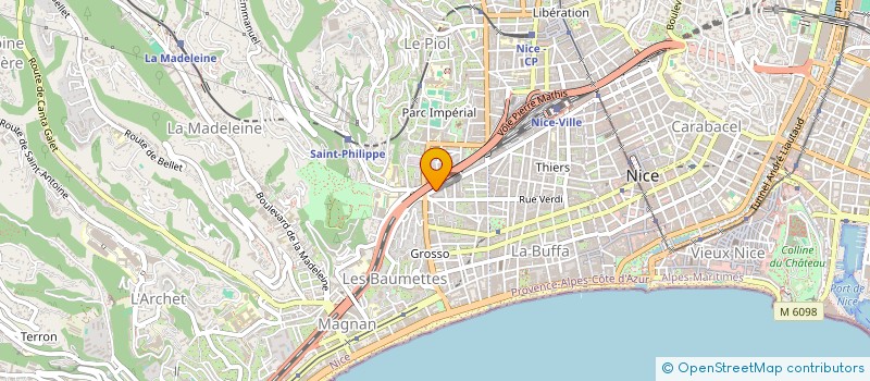 localisation de l'entreprise LE MANEGE DU LAC à NICE