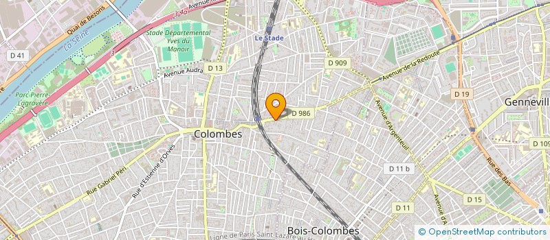 localisation de l'entreprise LE MANEGE EN CHANTANT à COLOMBES