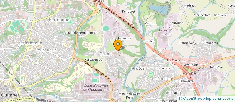 localisation de l'entreprise LE MANEGE ENCHANTE à QUIMPER