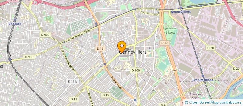 localisation de l'entreprise LE MANEGE ENFANTIN à GENNEVILLIERS