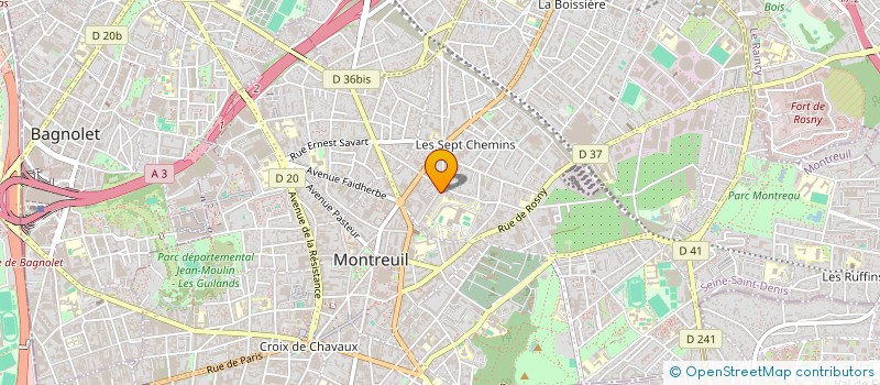 localisation de l'entreprise LE MANGE DISQUE à MONTREUIL