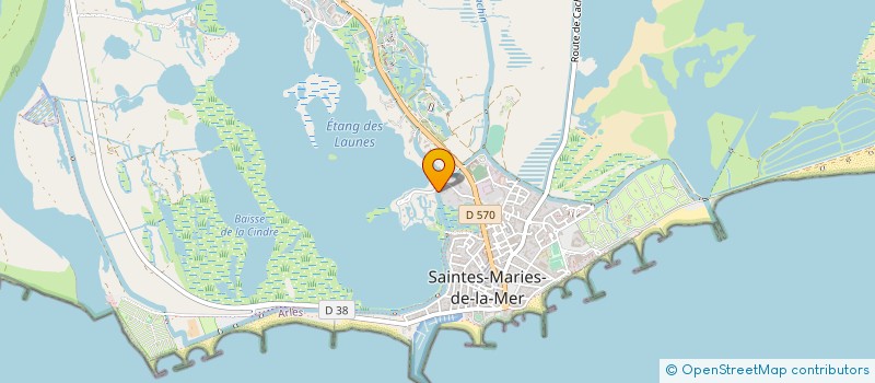 localisation de l'entreprise LE MANGIO FANGO à SAINTES-MARIES-DE-LA-MER