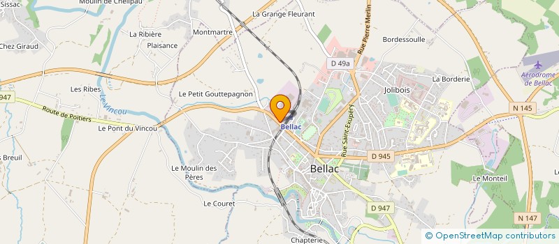 localisation de l'entreprise LE MANGUIER à PEYRAT-DE-BELLAC