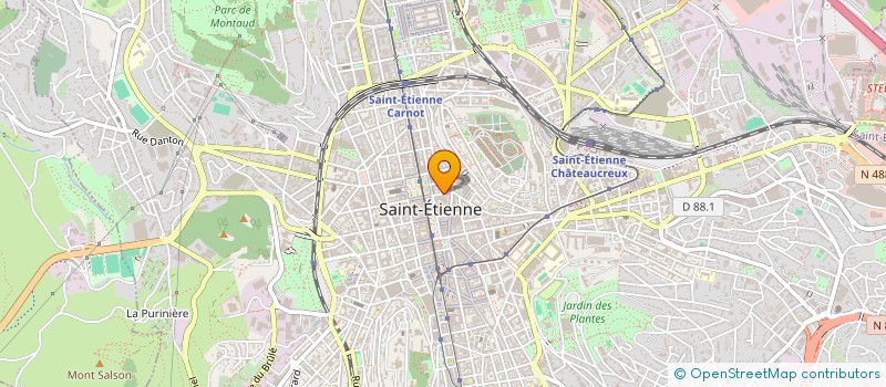 localisation de l'entreprise LE MANHATTAN  SAINT-ETIENNE