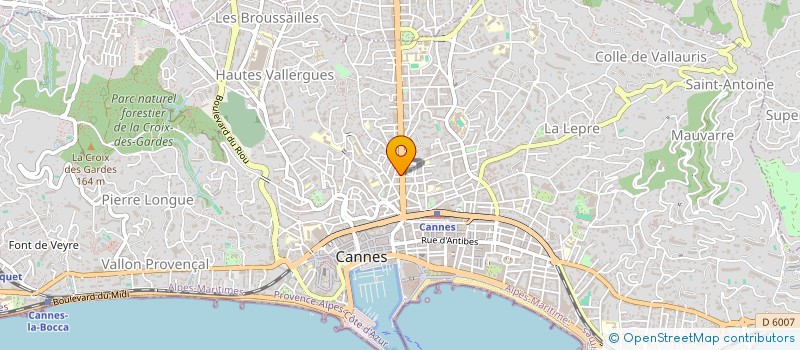 localisation de l'entreprise LE MANHATTAN à CANNES