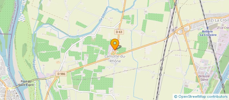 localisation de l'entreprise LE MANHATTAN  LAMOTTE-DU-RHONE