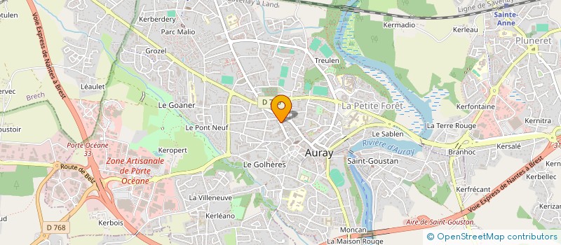 localisation de l'entreprise LE MANHATTAN CAFE à AURAY