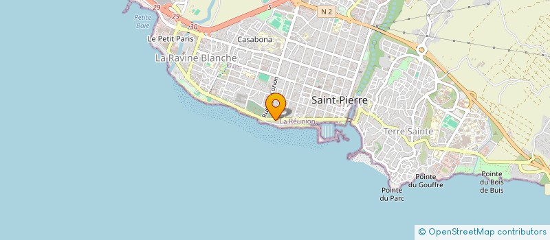 localisation de l'entreprise LE MANHATTAN SARL à SAINT-PIERRE