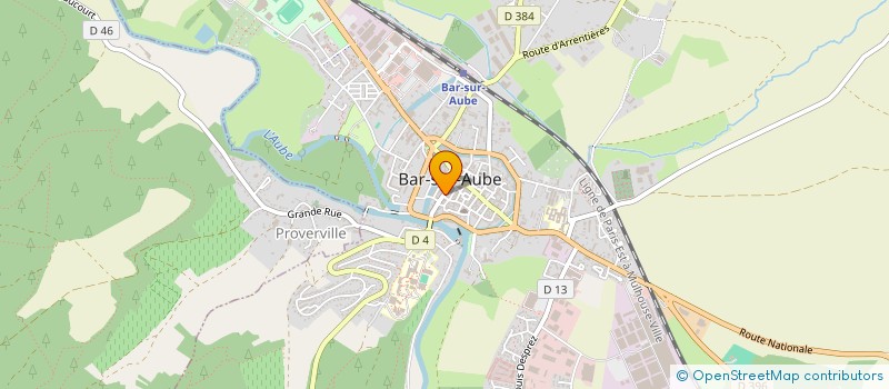 localisation de l'entreprise LE MANIL-LEGOUT à BAR-SUR-AUBE