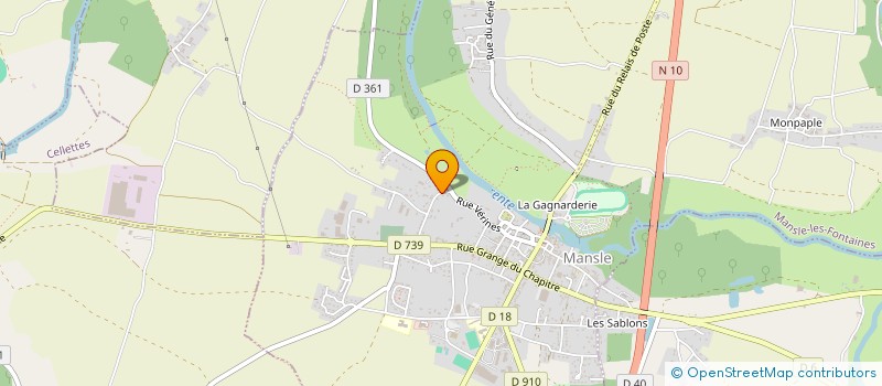 localisation de l'entreprise LE MANLAE à MANSLE-LES-FONTAINES