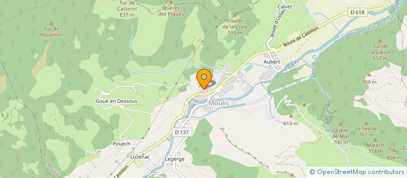 localisation de l'entreprise LE MANOIR à MOULIS