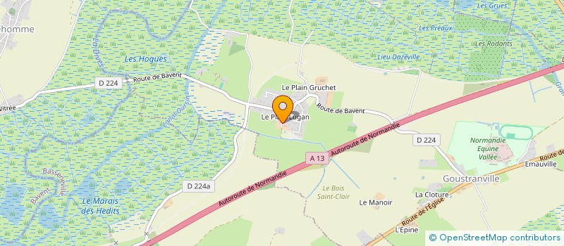 localisation de l'entreprise LE MANOIR  GOUSTRANVILLE