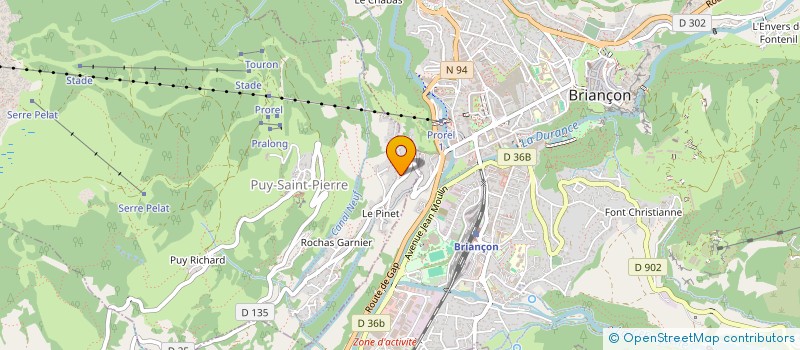 localisation de l'entreprise LE MANOIR à BRIANCON