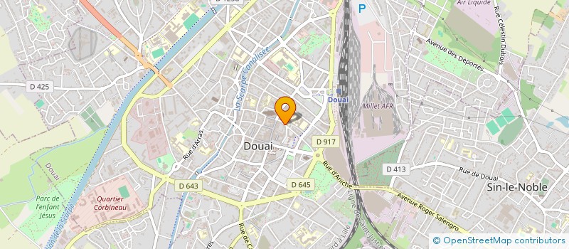 localisation de l'entreprise LE MANOIR à DOUAI