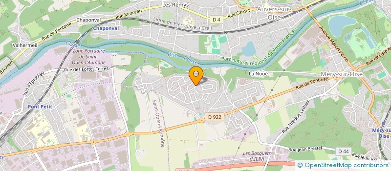 localisation de l'entreprise LE MANOIR  MERY-SUR-OISE