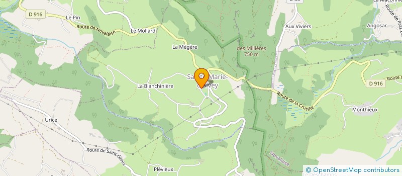 localisation de l'entreprise LE MANOIR D'ALVEY  SAINTE-MARIE-D'ALVEY