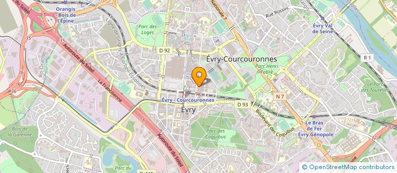 localisation de l'entreprise LE MANOIR D OR à EVRY-COURCOURONNES