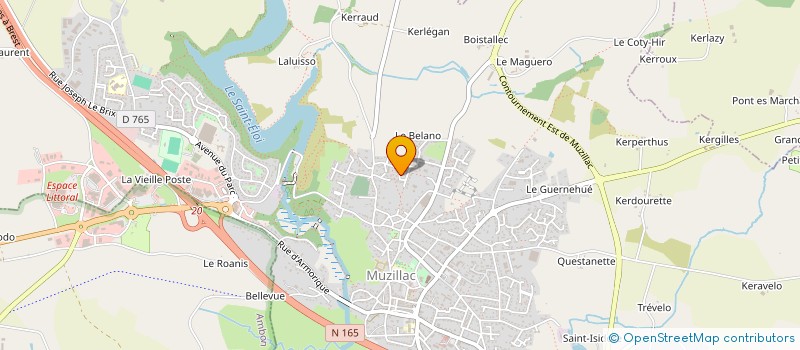 localisation de l'entreprise LE MANOIR DE BODREVAN  NOYAL-MUZILLAC