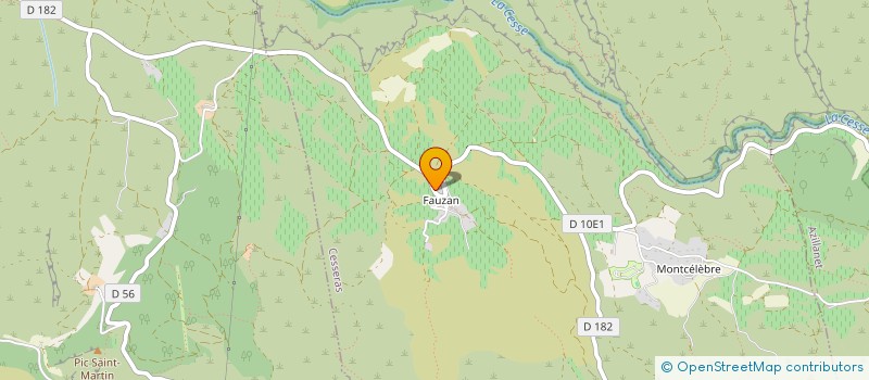localisation de l'entreprise LE MANOIR DE FAUZAN  CESSERAS