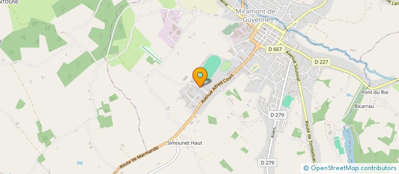 localisation de l'entreprise LE MANOIR DE GRAMMONT  MIRAMONT-DE-GUYENNE