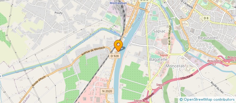 localisation de l'entreprise LE MANOIR DE LA BASTIDE  MONTAUBAN