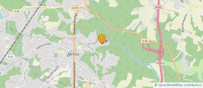 localisation de l'entreprise LE MANOIR DE LA PALIBE à TARNOS