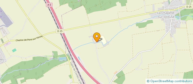 localisation de l'entreprise LE MANOIR DE LA POMMERAIE à LA CHAPELLE-SUR-OREUSE