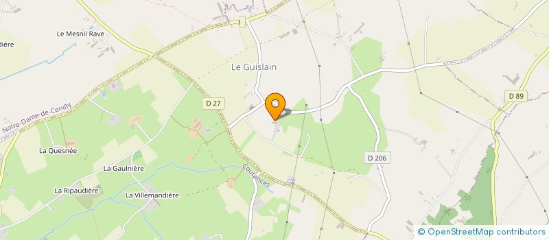 localisation de l'entreprise LE MANOIR DE MAUPERTUS SUR MER  MAUPERTUIS