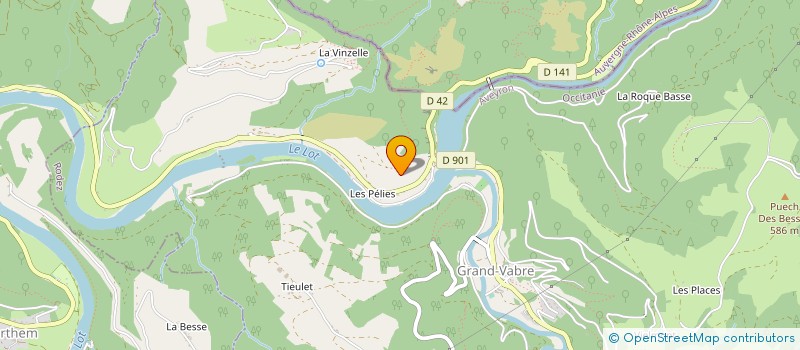 localisation de l'entreprise LE MANOIR DE PELIES à CONQUES-EN-ROUERGUE