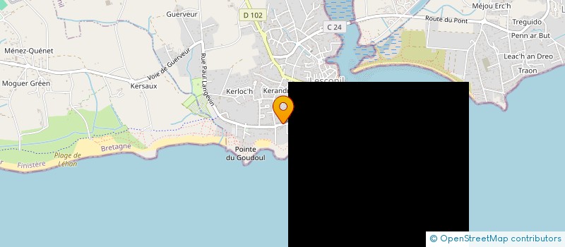 localisation de l'entreprise LE MANOIR DE TREGUENNEC  PLOBANNALEC-LESCONIL