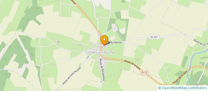 localisation de l'entreprise LE MANOIR DE VILLERS à LA FERTE-EN-OUCHE
