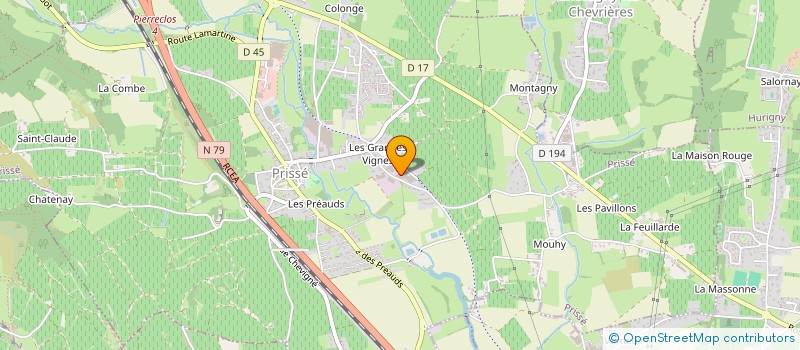 localisation de l'entreprise LE MANOIR DES GRANDES VIGNES à PRISSE
