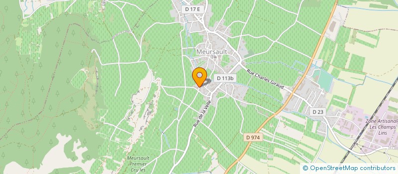 localisation de l'entreprise LE MANOIR DES GRANDS BOURGOGNE à MEURSAULT