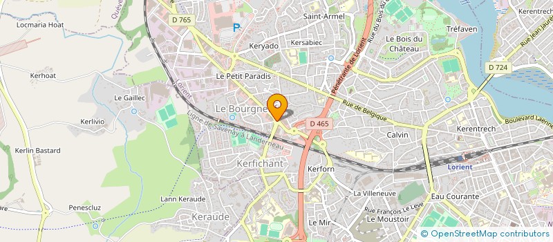 localisation de l'entreprise LE MANOIR DU BOURGNEUF  LORIENT