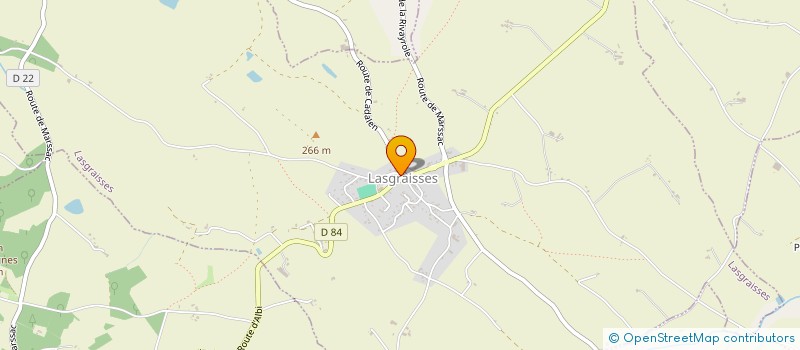 localisation de l'entreprise LE MANOIR DU CASTELA  LASGRAISSES