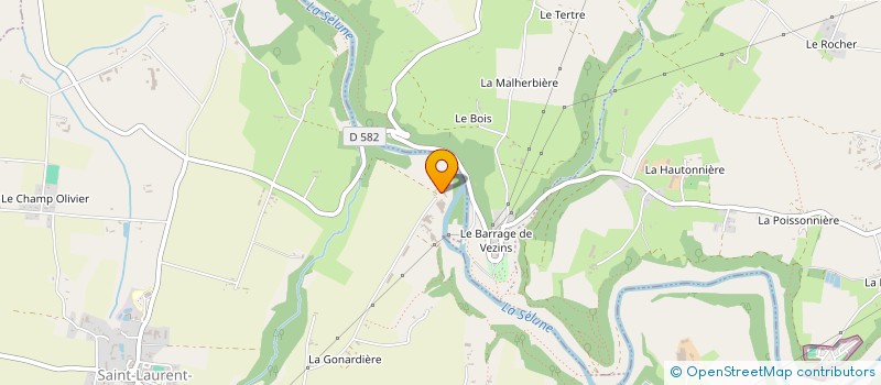 localisation de l'entreprise LE MANOIR DU LAIT  SAINT-LAURENT-DE-TERREGATTE