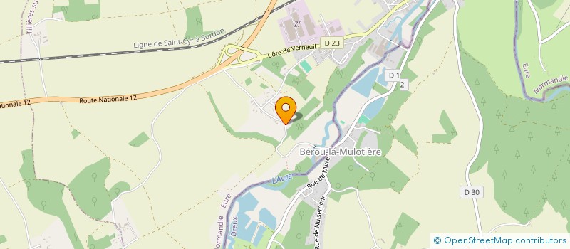 localisation de l'entreprise LE MANOIR DU TERRIER  TILLIERES-SUR-AVRE